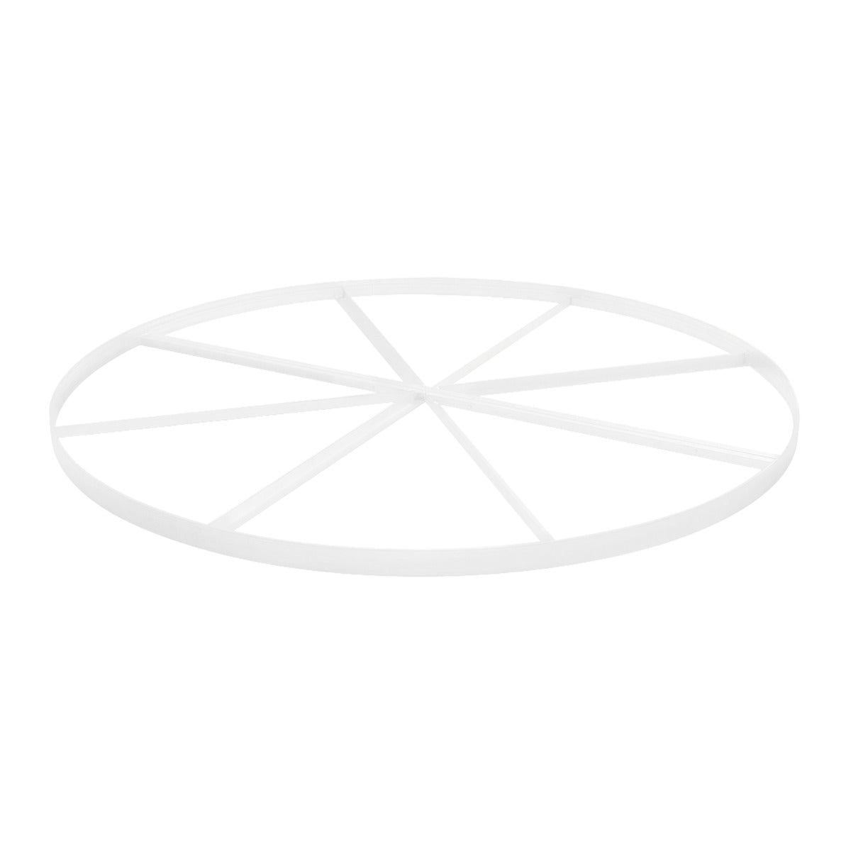 Gill cross braced aluminum circle in white