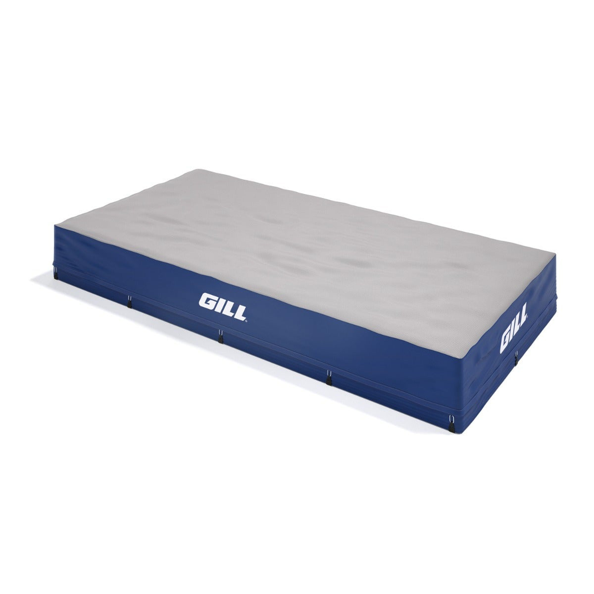 Gill Essentials high jump landing system in royal blue with gray mesh top