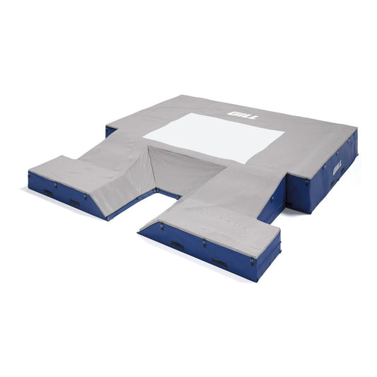 Gill G1 pole vault landing system with top pad