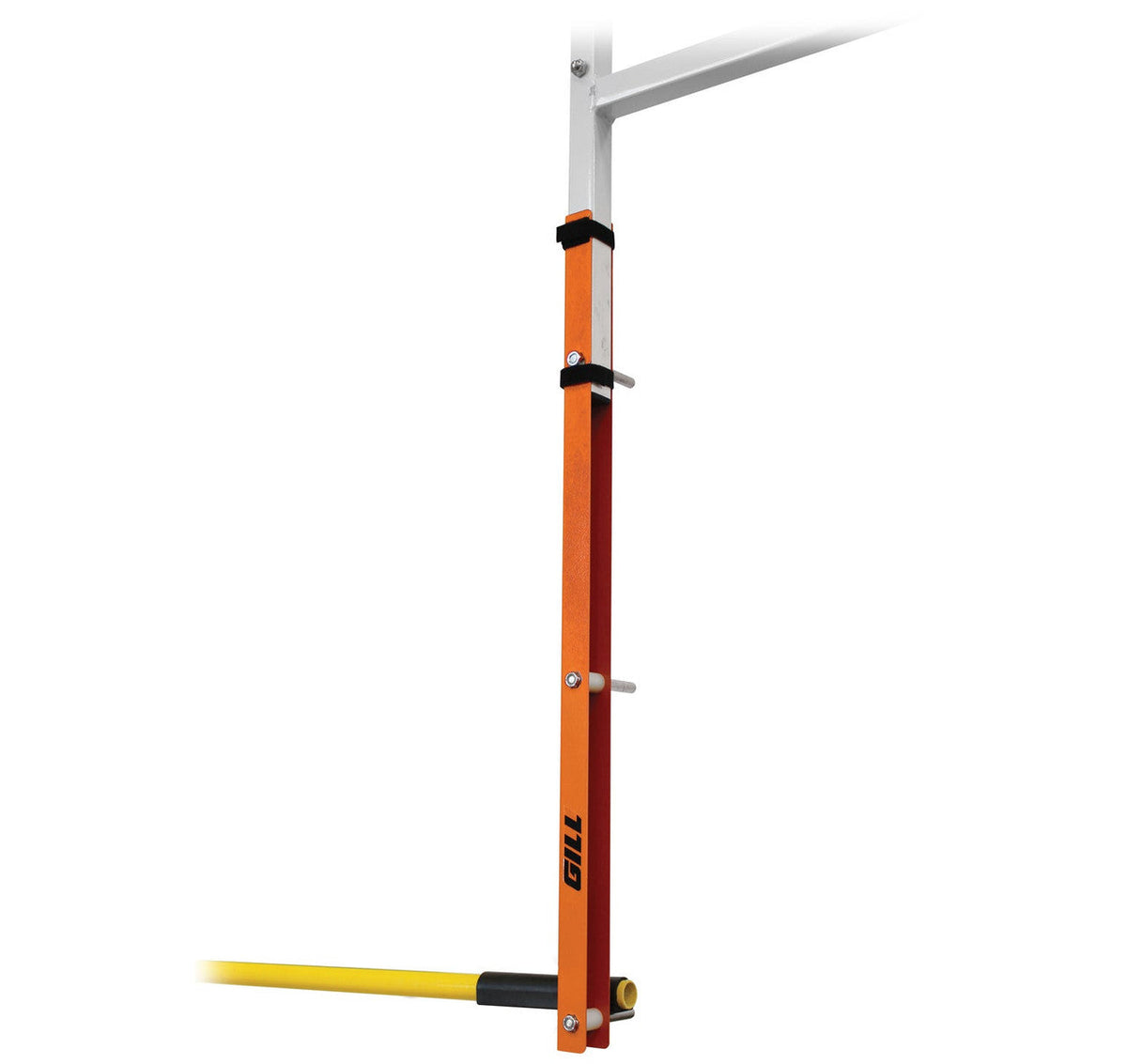 Gill pole vault offset extensions in safety orange