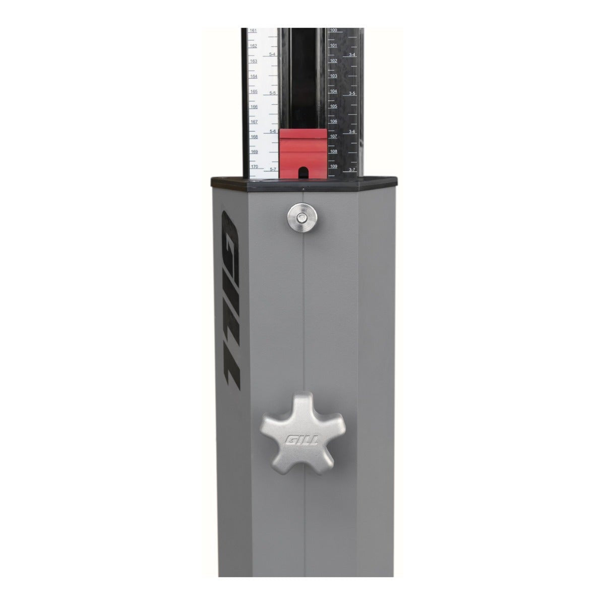 Gill G4 high jump standard clamping mechanism