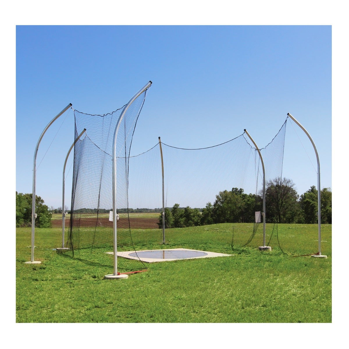 Gill high school aluminum discus cage