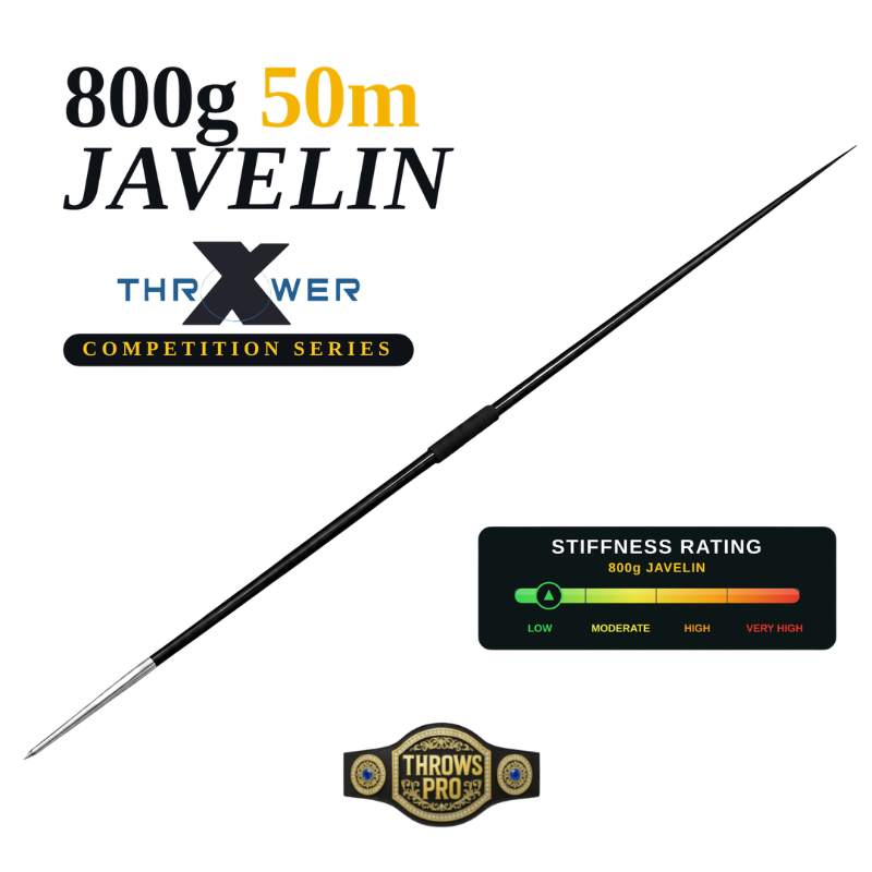 Black Thrower X 800g 50m beginner javelin