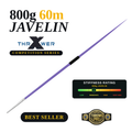 Thrower X 800g javelin 60m with steel tip